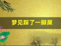 梦见踩了一脚屎(女人梦见脚踩大便预示着什么)