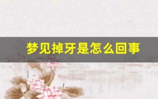 梦见掉牙是怎么回事(梦见掉牙是怎么回事事)