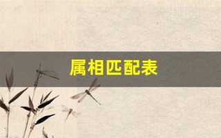 属相匹配表(属相配对指数表查询)