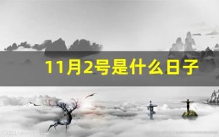 11月2号是什么日子(11月2号是什么日子老黄历)