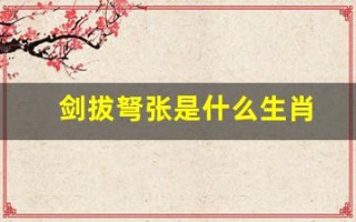 剑拔弩张是什么生肖(剑拔弩张的意思是啥)