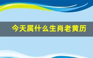 今天属什么生肖老黄历(今天属什么生肖老黄历属什么)