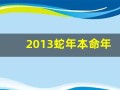 2013蛇年本命年(2013蛇年本命年文案)