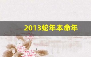 2013蛇年本命年(2013蛇年本命年文案)