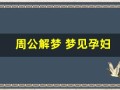 周公解梦 梦见孕妇(周公解梦梦见孕妇挺大肚子)