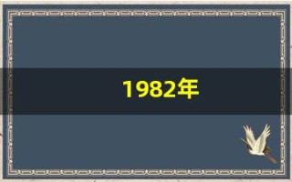 1982年(1982年五行属什么)