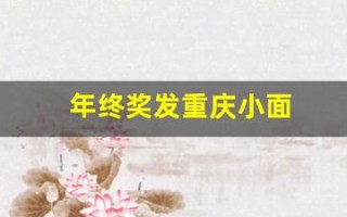 年终奖发重庆小面(年终奖发的少)