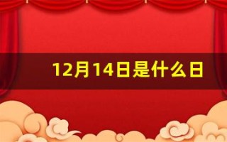 12月14日是什么日子啊(12月14日是什么节日日子)
