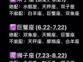 星座配对指数(12星座配对一览表)