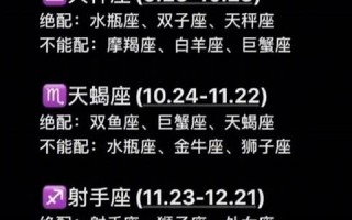 星座配对指数(星座配对表)