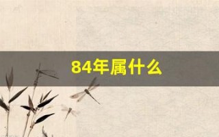 84年属什么(84年属什么甲子)