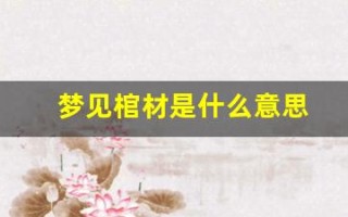 梦见棺材是什么意思(周公解梦梦见棺材是什么征兆)