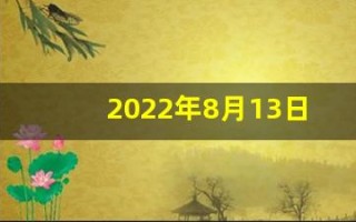 2022年8月13日五行穿衣(2021年8月13日五行穿衣每日分享)