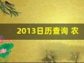 2013日历查询 农历(查2013年日历)