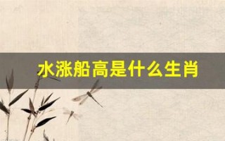 水涨船高是什么生肖(水涨船高意思是什么)