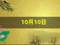 10月10日(10月10日是什么节)