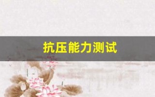抗压能力测试(抗压能力测试题)