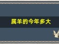 属羊的今年多大(属羊的今年多大和什么属相最配)