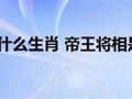 帝王将相开过什么生肖(帝王将相指什么生肖)