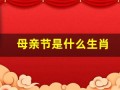 母亲节是什么生肖(母亲节是什么生肖最好)