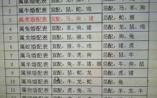 属狗的属相婚配表(属狗的属相婚配表解)