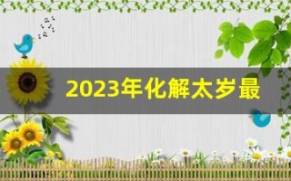 2023年化解太岁最简单的方法(2023年的太岁是哪一位)