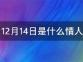 12月14日是什么日子(12月14日是什么日子呢)