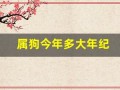 属狗今年多大年纪(属虎今年多大年纪)