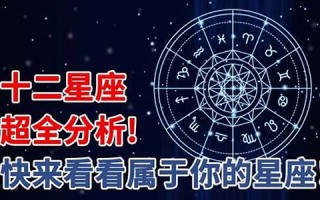 星座性格解析(星座性格特点分析表)