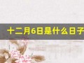 十二月6日是什么日子(12月6曰是什么曰子)