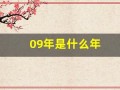 09年是什么年(09年是什么年属)