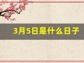 3月5日是什么日子(3月5日是什么日子老黄历)