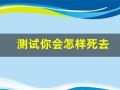 测试你会怎样死去