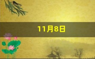 11月8日(11月8日生日的明星)