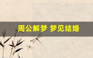 周公解梦 梦见结婚(头发散了)