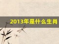 2013年是什么生肖年(2013年是什么生肖年属)