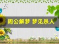 周公解梦 梦见杀人(周公解梦梦见自己拿刀砍人)