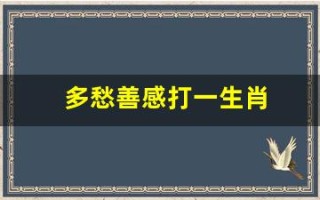 多愁善感打一生肖(多愁善感的动物)