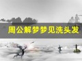 周公解梦梦见洗头发(周公解梦梦见洗头发吹头发)