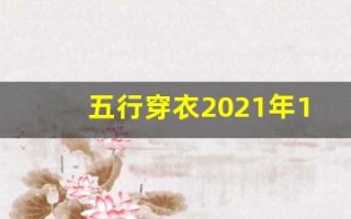 五行穿衣2021年12月2日(五行穿衣2020年12月21号)