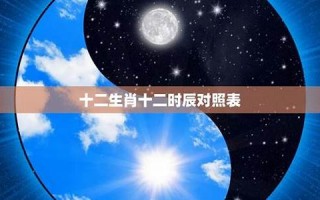 十二生肖看命运(十二生肖命运表完整版)