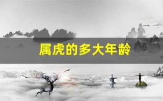 属虎的多大年龄(属虎的多大年龄了今年)