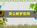 周公解梦官网(周公解梦大全原版)