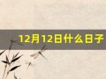 12月12日什么日子(12.12日什么日子)