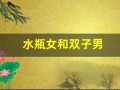 水瓶女和双子男(水瓶女和双子男谁先动心)