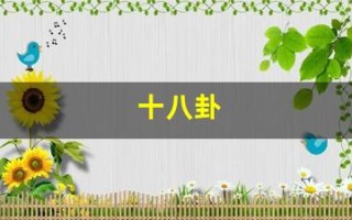 十八卦(十八卦详解)