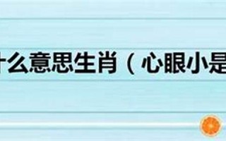 小心眼儿是什么生肖(小心眼儿是什么生肖动物)