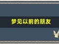 梦见以前的朋友(梦见一个异性超过3次以上)
