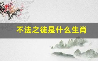 不法之徒是什么生肖(不法之徒是啥意思)