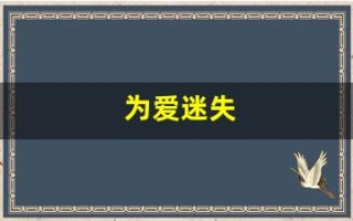 为爱迷失(为爱迷失豆瓣)